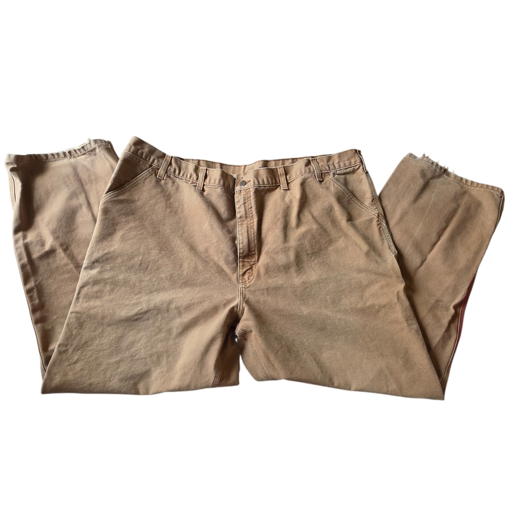 Mens Carhartt Tan Work Outdoor Pants Size 48